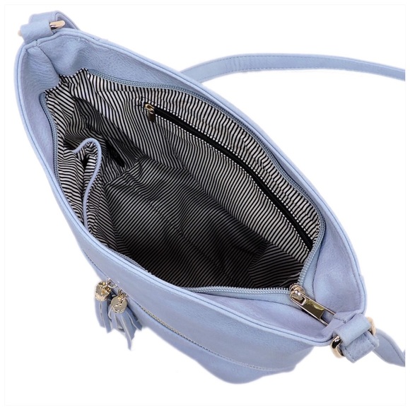 Zip Crossbody Bucket Satchel Blush - Picture 6 of 7